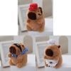 Keychain Capybara Plush Doll Pendant Decoration Birthday Gift Animal Kitchen