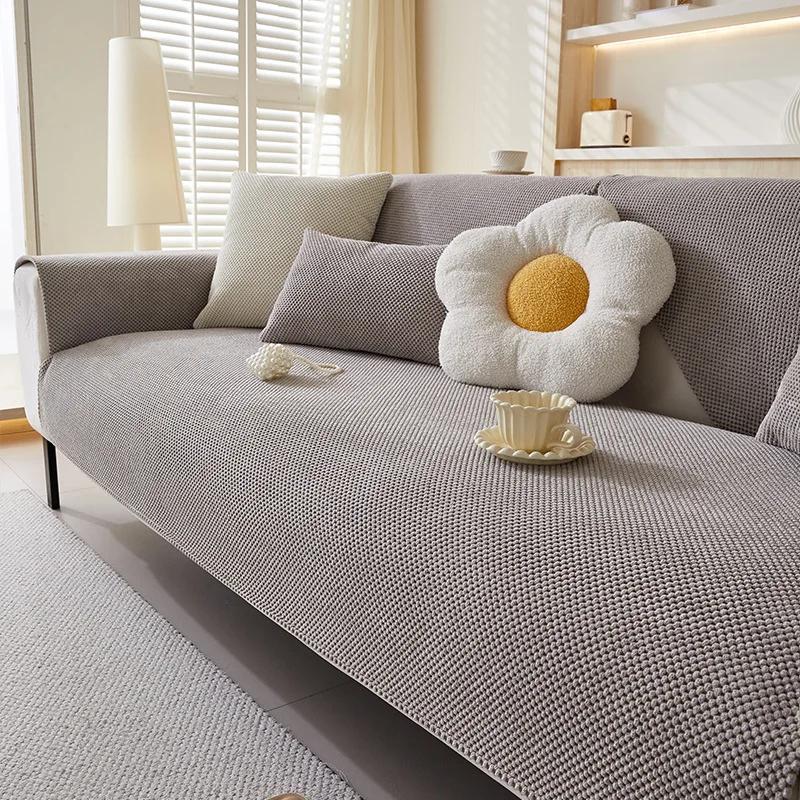 Thick and Warm Sofa Cover for Autumn and Winter Anti Slip Sofa Cushion Cover Skin Friendly and Comfortable Not Easy To Shed Hair
