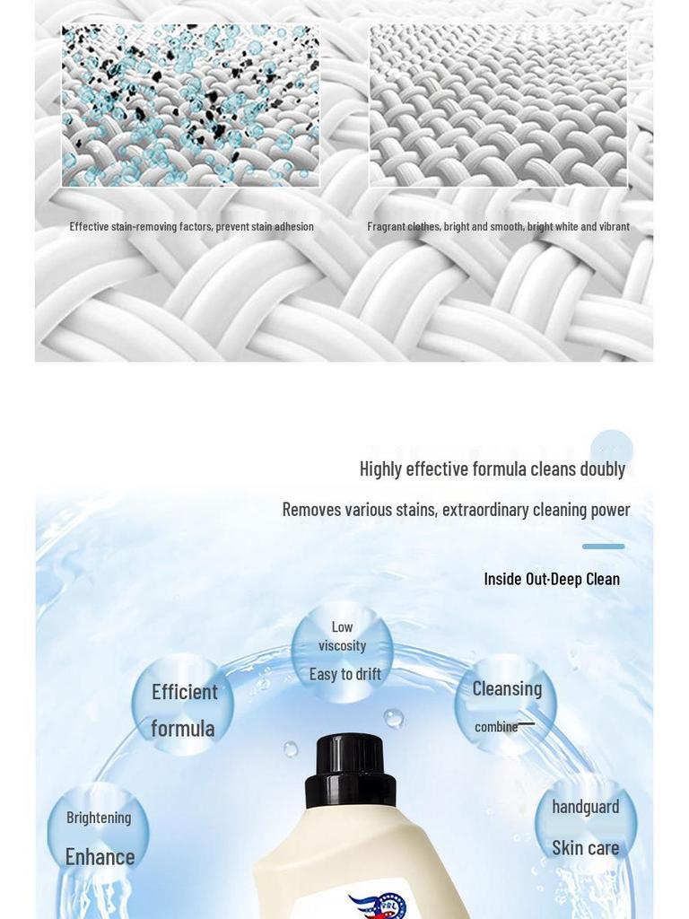 5kg Bottled Natural Plant Extract Perfume Laundry Detergent for Removing Stains from Mother and Baby Underwear