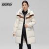 Women's Long Hooded Winter Down Jacket