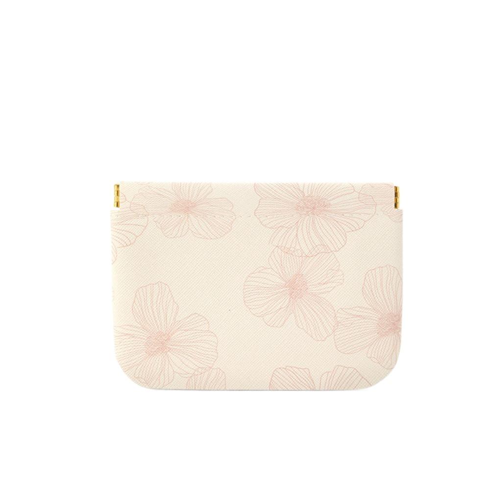 Pu Leather New Chinese Style Leaf Spring Bag Cosmetic Bag Jewelry Storage Bag Self-closing Coin Purse Coin Bags Earphone Bag
