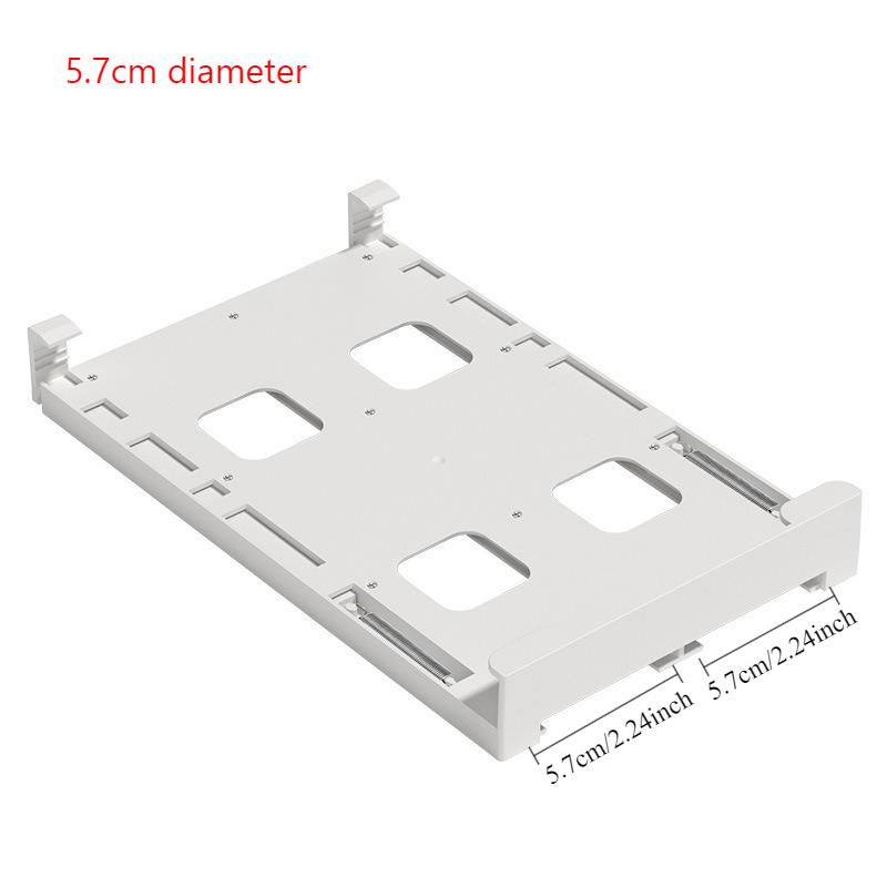 Over-the-Door Refrigerator Organizer - 8-Can Hanging Storage Rack for Soda Beer Cans, Space-Saving Kitchen Shelf (White)