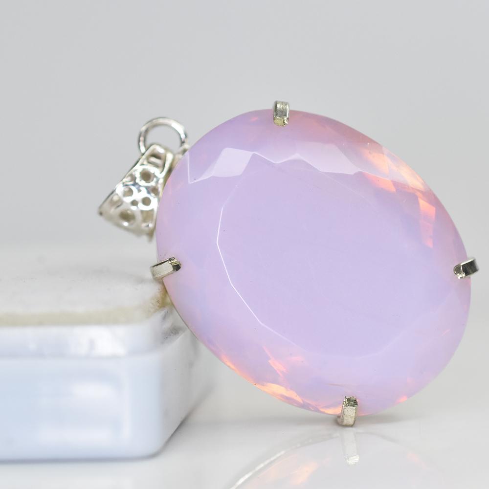 Сертифицированное серебро 925 пробы 147,45 карат австралийский опал овальной огранки подвеска с драгоценными камнями MY-PD-130-NS