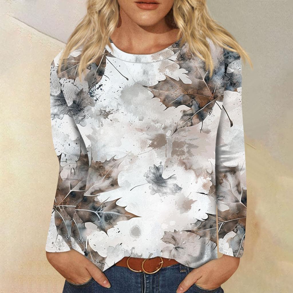 Женские рубашки с длинным рукавом и круглым вырезом, базовая футболка, повседневный топ, осенняя модная туника, облегающие футболки