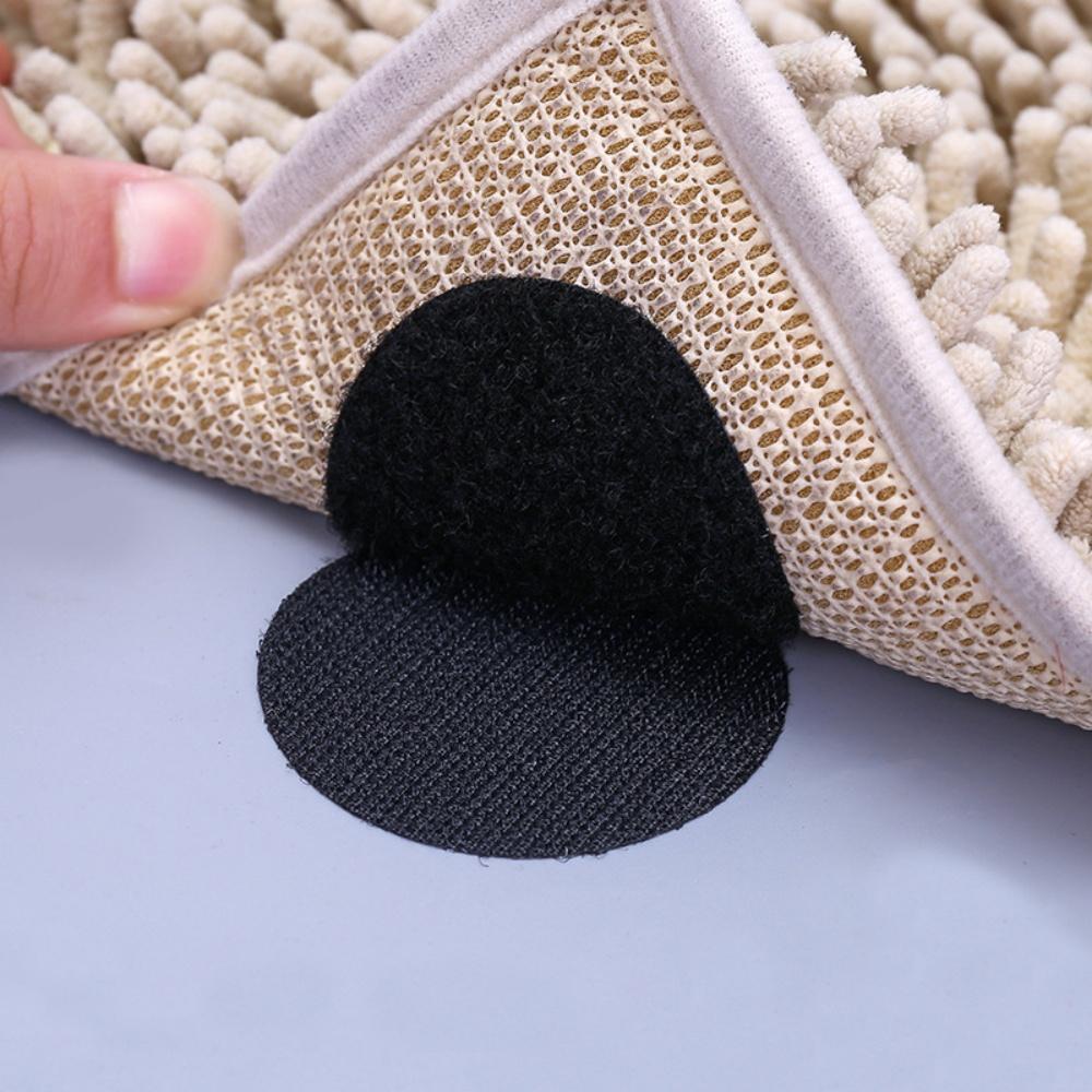 10 шт. Крючок и петля Липкие самоклеящиеся круглые точки 6x6 см Круги Волшебная лента Черный