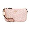 New Nolita Artificial Leather Pochette, Shoulder Bag, Portable One Shoulder Clutch Trumpets Women's Pink & White CA783-IMPMC