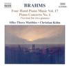 CD БРАМС, МАТТИС; КОН - Музыка для фортепиано в 4 руки 17  8555849 Naxos 2006 Не Япония Классика Б/У
