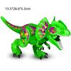 Green Double Ridge Dragon Building Blocks Large Dinosaur Model Building Blocks Assembly Toy