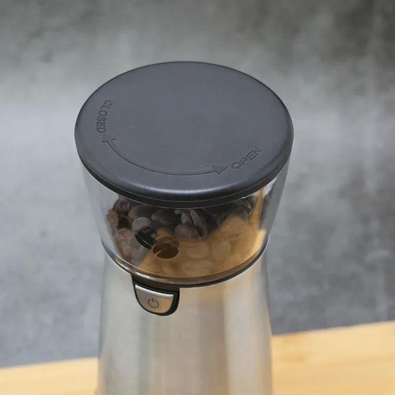 New Electric Coffee Grinder Small USB Rechargeable Automatic Coffee Bean Grinder Stainless Steel Pulverizer