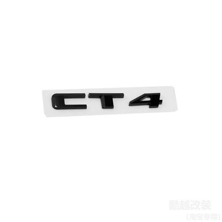 Для Cadillac CT4 ABS 3D Эмблемы на передний капот автомобиля Знак Логотип на задний багажник Значок на крыло Кольца на ступицы Наклейки Автоаксессуары