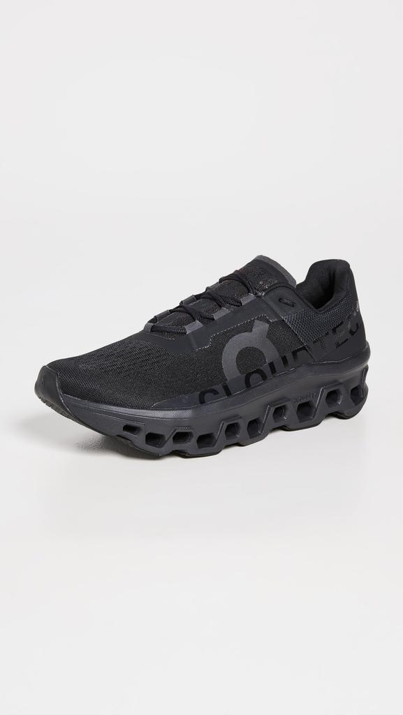 On Cloudmonster Running All Size D Men's Shoes, Black, 25.5cm