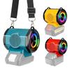 HIFI 3D Bluetooth-динамик для аккумуляторов Dewalt/Makita/Milwaukee/Bosch 30 Вт Беспроводной Маленький Динамик с портом USB Type-C для строительных площадок