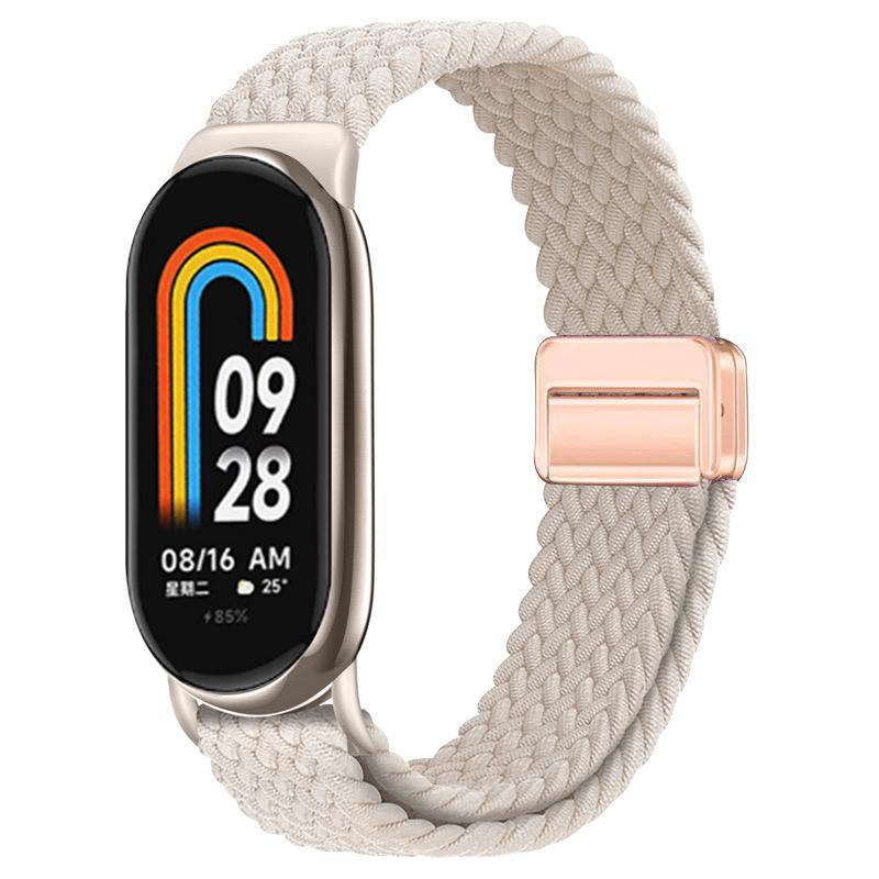 Для Xiaomi Mi Band 10 ремешок Аксессуары дышащий нейлон Магнитный плетеный Браслет ремень pulseira correas для Xiaomi Mi band 9 8