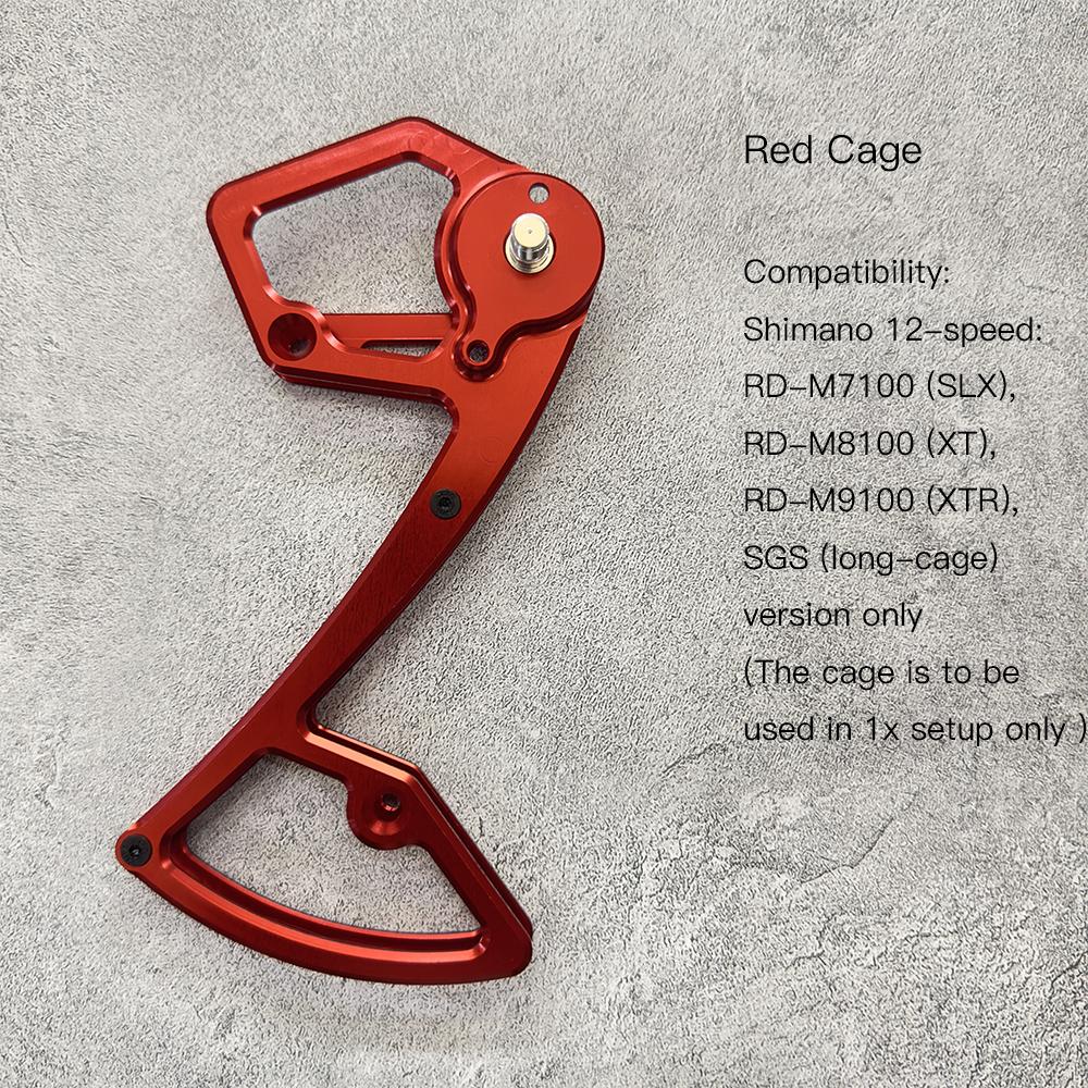 Mtb Rear Derailleur Cage Pulley Wheels for Shimano 12 speed Derailleur Oversized Bearing For SLX XT XTR M7100 M8100 M9100 SGS