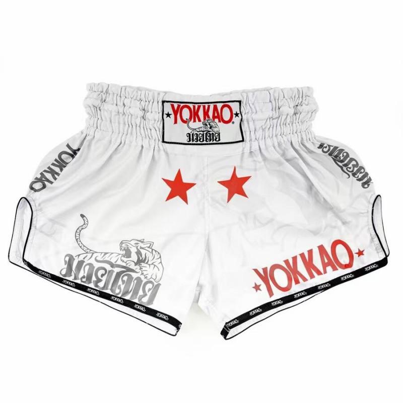 YOKKAO Authentic Thai Boxing Shorts Muay MMA Kickboxing Training Unisex Sport With Elastic Waist