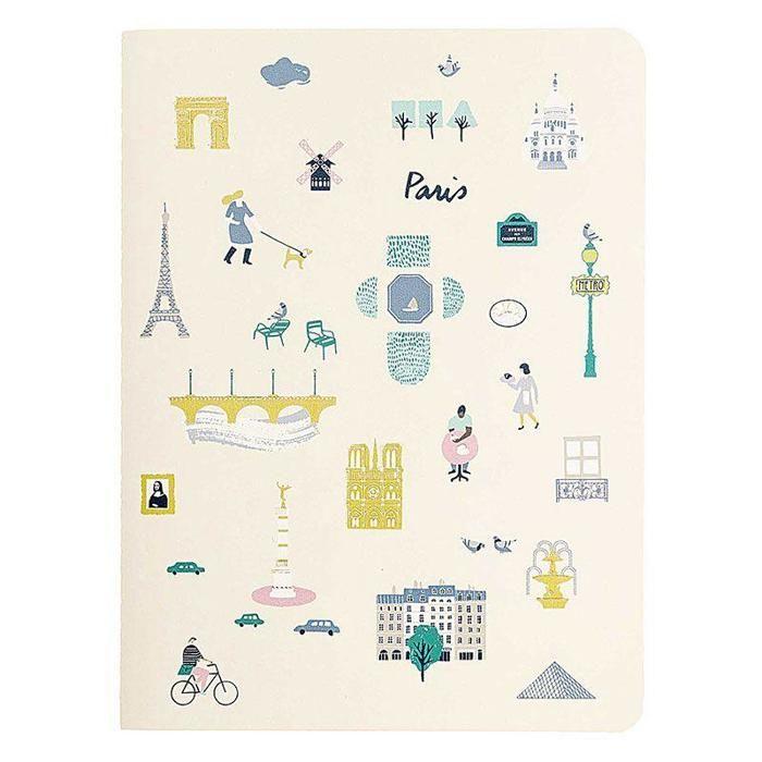 2 A6 Grid Notepads - World Travel