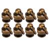 200 Sets Monk Rivet with Pull Rings 8mm High Gloss Exquisite Workmanship Leather Rivets for DIY