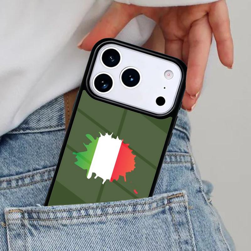 Italy Flag Vintage Italian Phone Case for iPhone 16e 15 14 13 12 17 Pro Max Plus Air 17pro Cover Coque