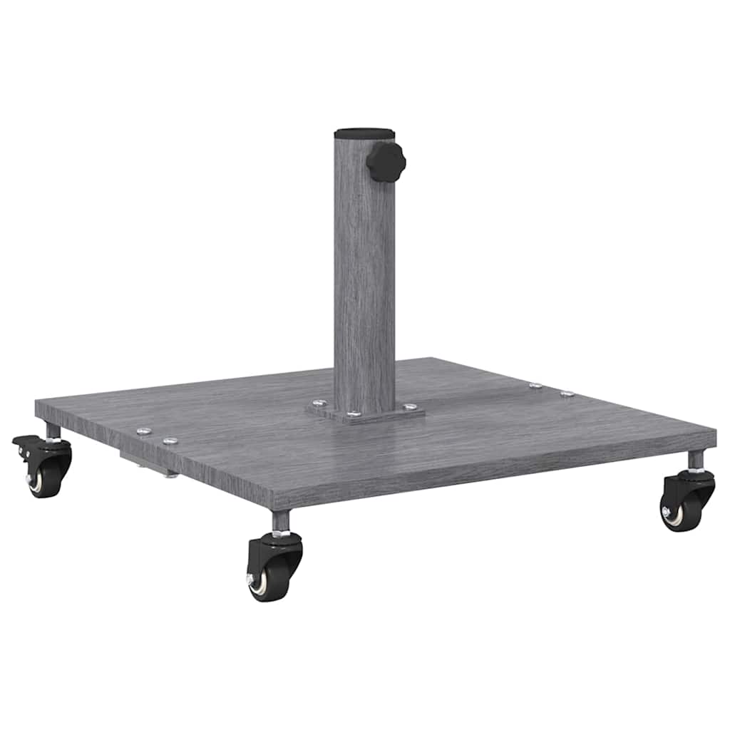 Umbrella Base Dark Grey Wood Look 45 x 45 x 31.5 cm