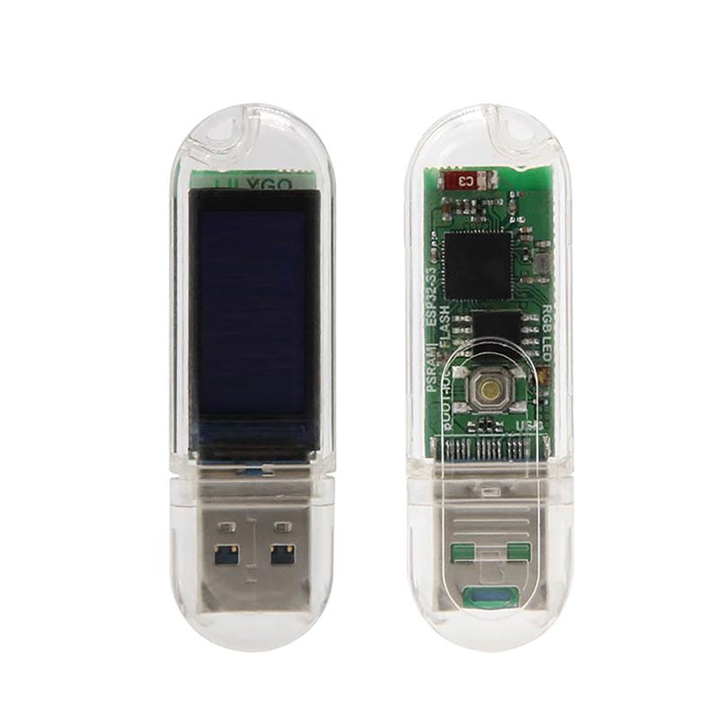 T-Dongle-S3 Esp32-S3 макетная плата с донгл-экраном 0,96 дюйма St7735 ЖК-дисплей поддержка Wi-Fi Bluetooth Tf карта