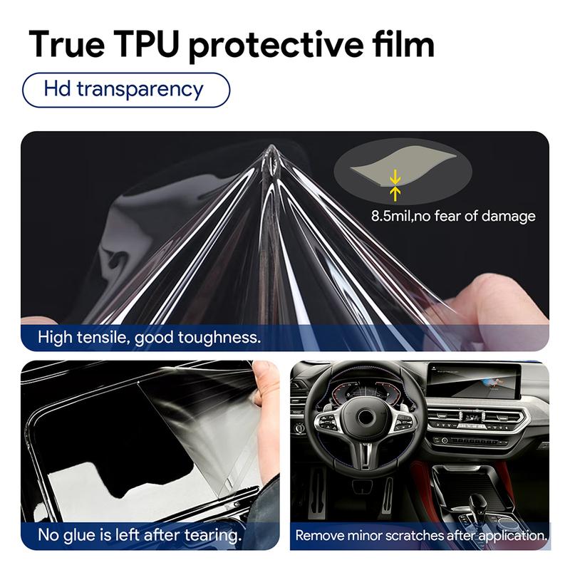 For ACURA RDX 2024 TPU Car Navigation Screen Film Gearbox Protective Sticker Anti-scratch Interior