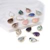 2Pcs Natural Stone Small Pendant Drop-Shaped Faceted Pendant For Jewelry Making DIY Necklace Earrings Bracelet Accessory
