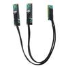Кабель-адаптер PCIe 4.0 X16 на SFF 8654 X2 Высокопроизводительный PCIe 4.0 на SFF 8654 Сплит-удлинитель для компьютерных материнских плат