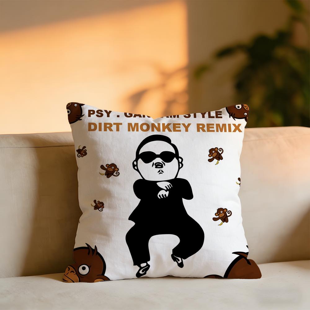 Подушка с принтом альбома Psy Уютная бархатная декоративная подушка Мягкая теплая подушка для дивана кровати