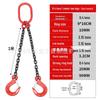 G80 Manganese Steel Lifting Chain Slings with Hooks - Single & Double Leg Set