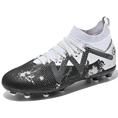 34-45 мужские/женские футбольные бутсы, высокие эластичные носки, искусственные гвозди, молодежные футбольные тренировочные футбольные бутсы