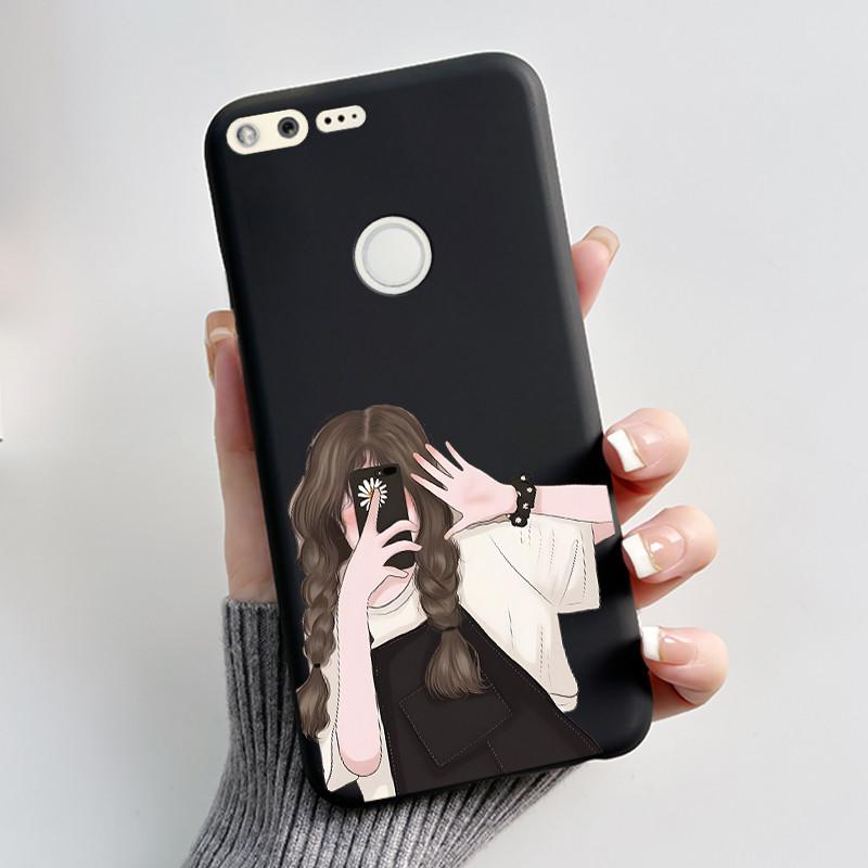 Роскошный Милый Кролик Любовь Мультяшный Забавный Чехол Для Google Pixel XL Pixel1 1 XL Черный Силиконовый Мягкий Чехол Для Телефона Защитная Задняя Крышка