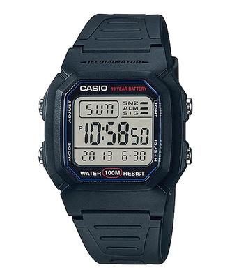 Стандартные цифровые часы Black Overseas Model [Casio] Мужские W-800H-1AV [Товары]