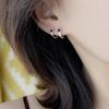 Серьги-пуговицы для женщин в японском и корейском стиле Simple Love Diamonds Geometric Peach Heart Student Earrings Small Earrings