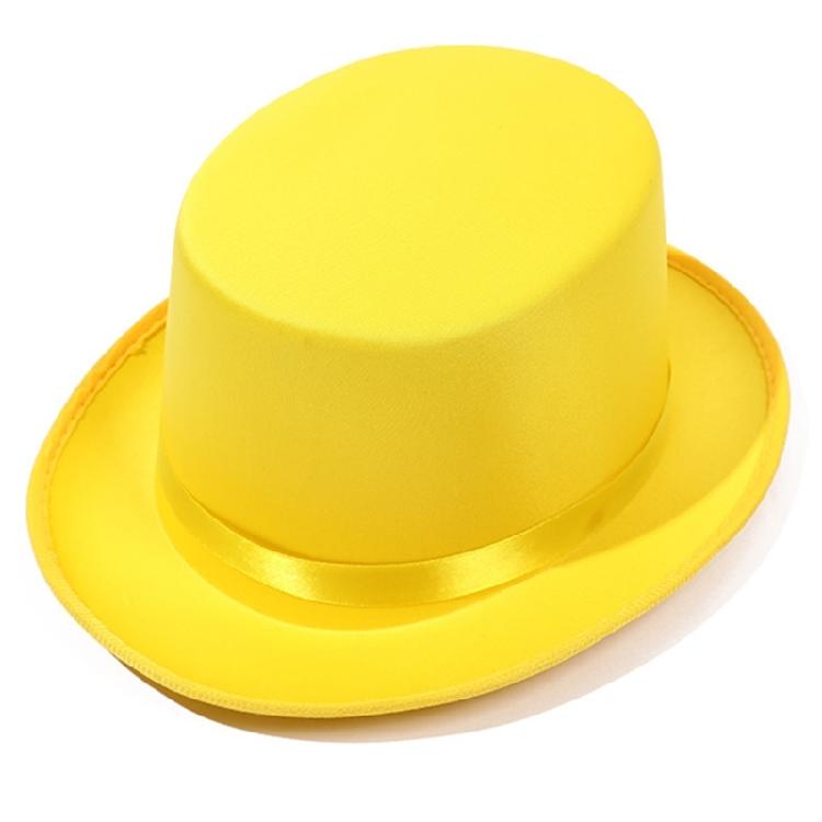 Elegant British Style Trilby Hat Flat Top Felts Hat for Magicians Gentleman