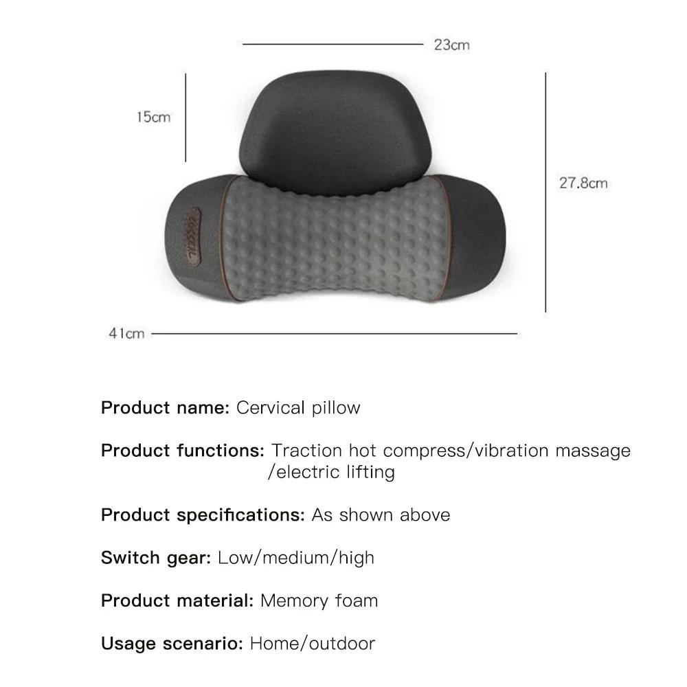 3-in-1 Neck Massager Pillow for Shoulder Deep Tissue , with Heating and Traction Function, Hump Corrector for Women