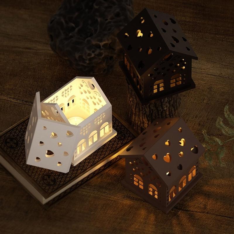 Подсвечник в форме домика, силиконовая форма, гипсовые смоляные формы, 3D-подсвечник, гипсовая форма, украшения стола