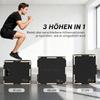 Non-Slip Plyo Box, Corner-free Wooden Jump Box, 41 x 51 x 48 cm