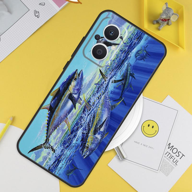 Чехол с тунцом Bluefin для OPPO Reno 7 8 8T 2Z 4Z 5Z 6 Lite 10 Pro OPPO Find X5 X6 Pro X2 Lite X3 Neo