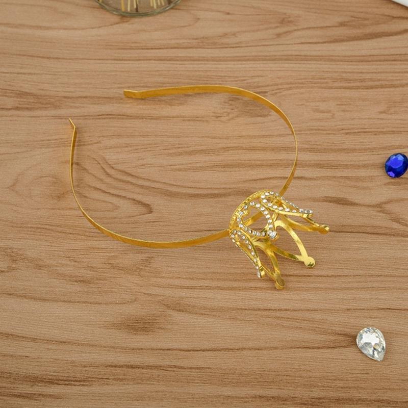 Прочность Стразы Повязки на голову Стильный Детский Головной убор Короны для Ролевых Игр для Вечеринок и Макияжа