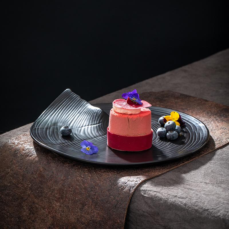 Молекулярная кухня Чисто белая плоская тарелка Гостиничный ресторан Форма тарелка Холм Клуб Холодное блюдо Dim Sum Керамическая кухонная посуда