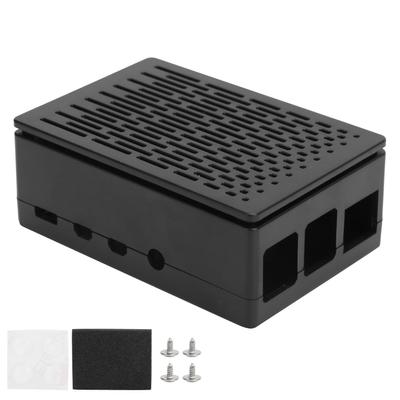 Защитный корпус для Raspberry Pi 4B ABS-оболочка, все порты зарезервированы для HDMI USB A VBlack