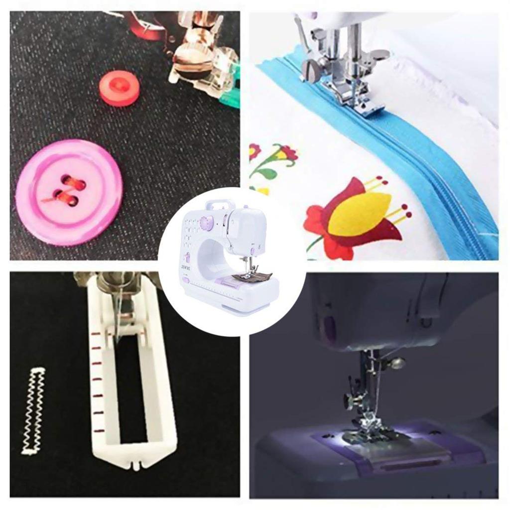 Household sewing electric sewing 12 types of small sewing LED hand lamp AC easy low adjustable reverse lifetime warranty machine, machine, stitches,