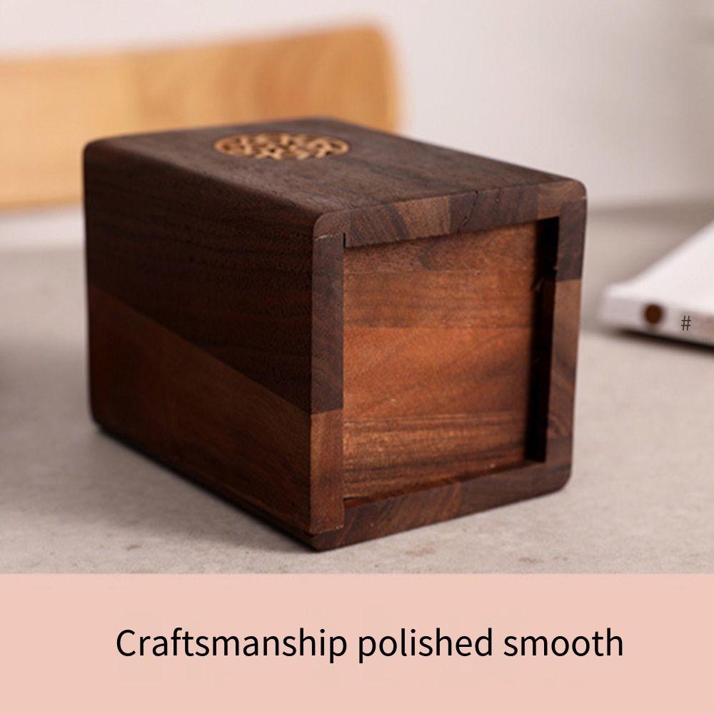 Vintage Wooden Pencil Box Multiple Use Marker Pen Storage Cup Wooden Pen Holder  School
