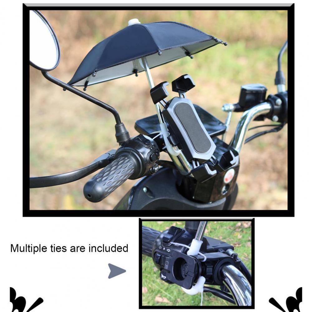 1 комплект Держатель для мобильного телефона Локомотив Зонт Водонепроницаемый Портативный Мини Зонт Сплав Солнцезащитный козырек Зонт для велосипеда