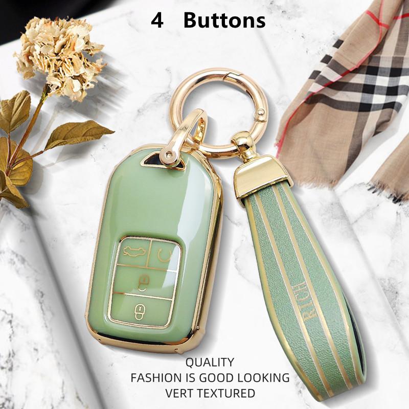 Роскошный чехол для дистанционного ключа для Honda CRV Fit Civic Accord HRV City Odyssey XRV Pilot Jazz Jade Vezel Crider Car