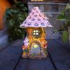 Solar Flower House Night Light Outdoor Courtyard Garden Balcony Decoration New Lawn IP44 Splash-proof Landscape Decoration Lanterns