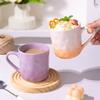 Gradient Hammer Pattern Cup Nordic Mug Ceramic Couple Water Cup Home Office Coffee Milk Cup Gift