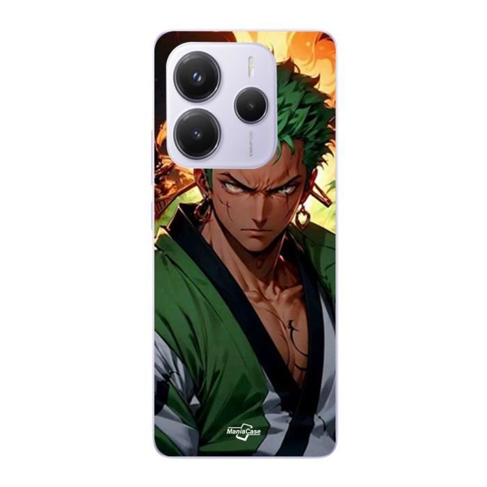 Xiaomi Redmi Note 14 5G Case One Piece Zoro Manga Anime 3D Art Maniacase