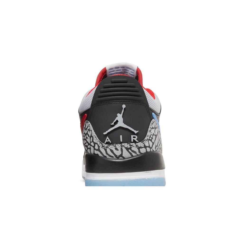 Air Jordan Legacy 312 Low Grade School 'Chicago Flag' (Unisex) Black / Valour Blue / University Red / Wolf Grey Kids' Basketball Shoes CD9054 004