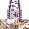 Independence Day Table Runner 7.4 Redness Blue White Table Cover Table Runner Decoration for Indoor Outdoor